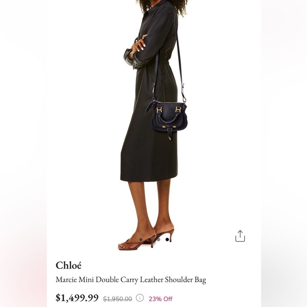 Chloe Marcie Mini Double Carry Shoulder Bag - Picture 11 of 11